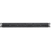 Panduit® CPPK6G24WBL Mini-Com® TX6 PLUS Modular 24 Port Patch Panel